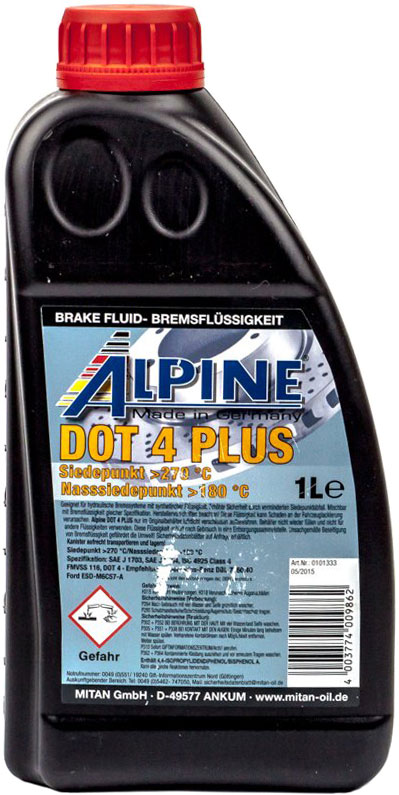 Гальмівна рідина ALPINE DOT 4 1 л (4003774009862)
